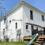 Completed residential stucco project in Alliston, Ontario by 3D Stucco