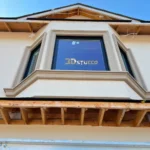 Residential exterior stucco installation in Innisfil, Ontario by 3D Stucco