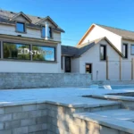 Stucco exterior completed on a residential property in Innisfil, Ontario